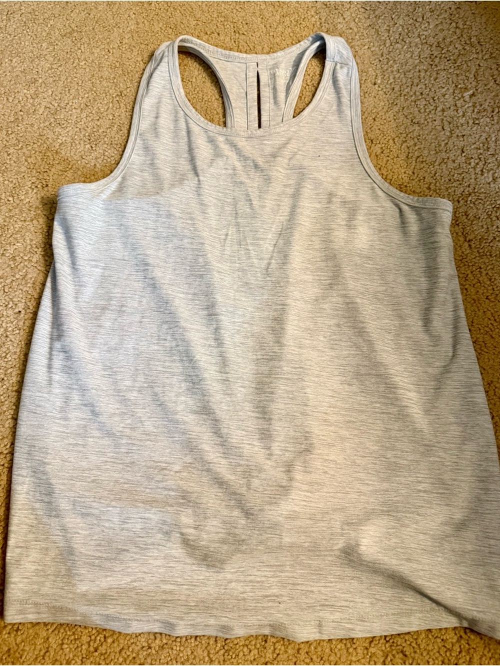 Old Navy Light Gray Racerback Tank Top
